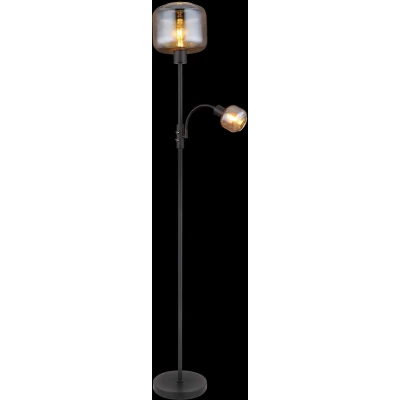 Afbeelding van Globo vloerlamp Giuseppe zwart metaal 25 cm E27 fitting 15566SA