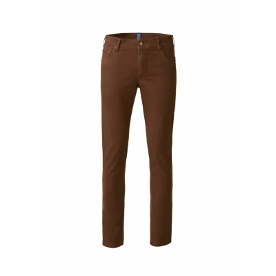 Afbeelding van Meyer Jeans Tapered Fit, Heren, Maat: 30xL32, Dunkelrot