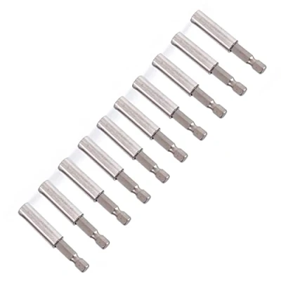 Afbeelding van Schroevendraaier Gereedschap, 10 Stks Extension Socket Boor Houder Magnetische 1/4 Hex Shank Bits Elektrisch Bit Houders