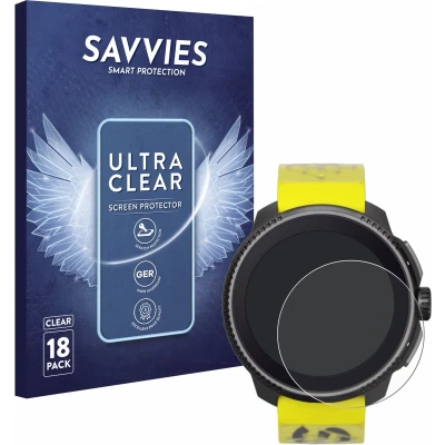 Afbeelding van Savvies Screenprotector voor Suunto Race Folie Beschermfolie transparant (18 Stuks)