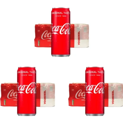 Afbeelding van Coca Cola Regular sleekcan Triple Pack 3x 24x33 cl NL