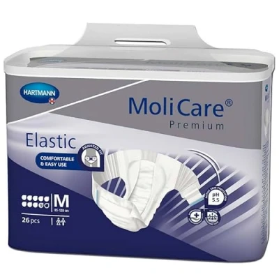 Afbeelding van Molicare Premium Slip Elastic 9 gouttes Medium 6 paquets de 26 protections