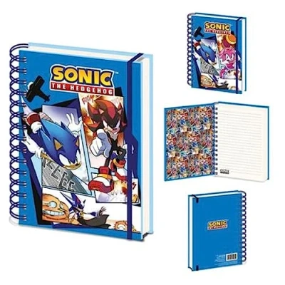 Afbeelding van Sonic the Hedgehog A5 3D Notebook Comic Strip Jump Out