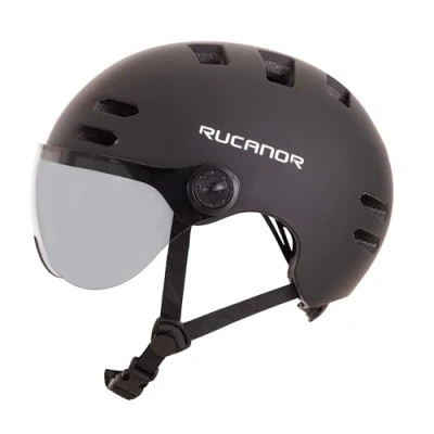 Afbeelding van Rucanor Sprint Fietshelm (EN 1078 + NTA 8776) Verstelbaar met Draaiknop Lichtgewicht Maat L 58 61 cm Zwart Speed Pedelec Snorscooter