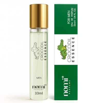 Afbeelding van Nomi Perfume CROCODIL ESSENCE Eau de Parfum voor heren, 33 ml, met 20% geuroliën, aromatische intensiteit en houtachtige diepte, langdurige geur