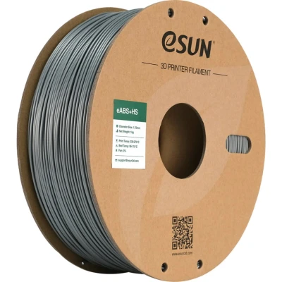 Afbeelding van eSUN ABS+ Filament 1.75mm, eABS+HS Hoge Snelheid 3D Printer ABS Plus, Maatnauwkeurigheid +/ 0.03mm, 1KG Spoel (2.2 LBS) voor Snel Printen (Zilver, 1KG)