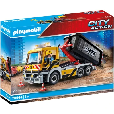 Afbeelding van Playmobil CITY Action Vrachtwagen MET Wissellaadbak Miniaturen voor kinderen, Maat: One Size, Multicolor