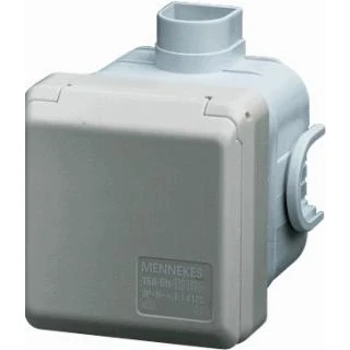 Afbeelding van Mennekes wandcontactdoos met inbouwdoos cepex 16a 5p 6h 400v ip44 4125