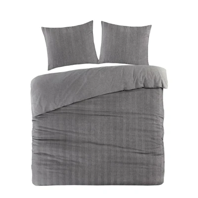 Afbeelding van Dekbedovertrek Papillon Beaufort Antraciet Flanel 200 x / 220 cm 2 Persoons