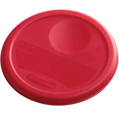 Afbeelding van Deksel voor ronde Container 3,8 ltr Rauw Vlees, Rubbermaid, model: VB 232332, 12 stuks per verpakking, rood