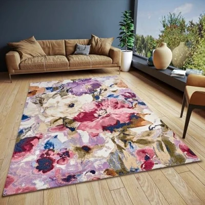 Afbeelding van Vintage Vloerkleed Fiore Meerkleurig 60x90cm Design 123vloerkleed.nl is de online webshop voor vloerkleden en woonaccessoires.