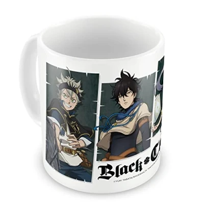Afbeelding van Mok Black Clover Asta, Yuno, Noelle &amp; Yami Koffiemok van keramiek 350 ml Officiële licentie