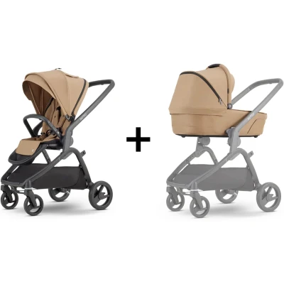 Afbeelding van Mutsy Flow Kinderwagen met Buggyzit en Reiswieg. Hazel Black