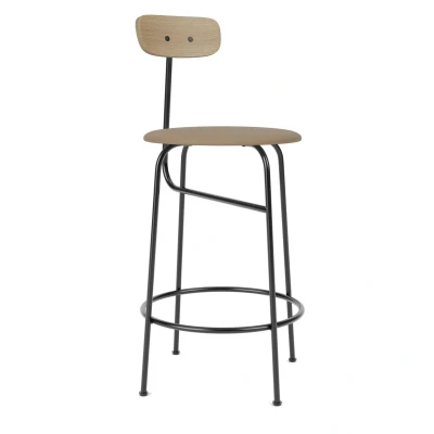 Afbeelding van Audo Copenhagen Afteroom Counter Barkruk H92 Zitting Siërra 1611 Naturel Eik