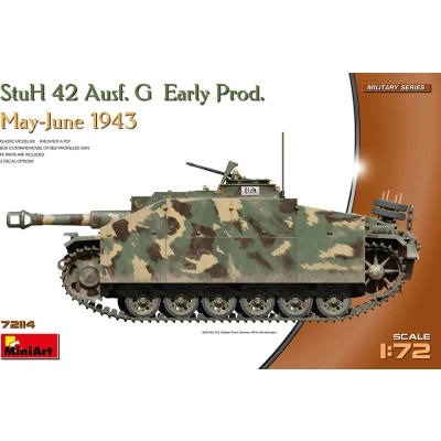 Afbeelding van 1:72 MiniArt 72114 StuH 42 Ausf. G Early Production May June 1943 Plastic Modelbouwpakket