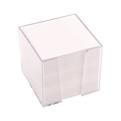 Afbeelding van D.RECT 9461 notitiedoos kunststof 85 x 80 mm ca. 700 vellen wit gevuld