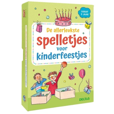 Afbeelding van De allerleukste spelletjes voor kinderfeestjes (vanaf 3 jaar) doos met kaarten (Kaartspellen)