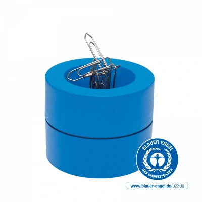 Afbeelding van Papercliphouder MAULpro Blauwe Engel recycled diameter73x60mm blauw