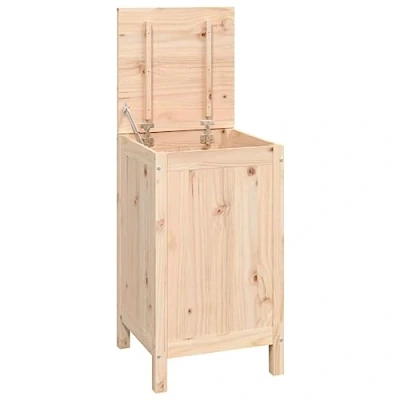 Afbeelding van Wasmand 44x44x76 cm massief grenenhout