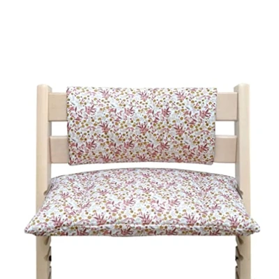 Afbeelding van Blausberg Baby Zitkussen kussen set Junior voor Tripp Trapp zonder split in zitkussen, materialen Oeko Tex® Standard 100 gecertificeerd bloemenweide roze