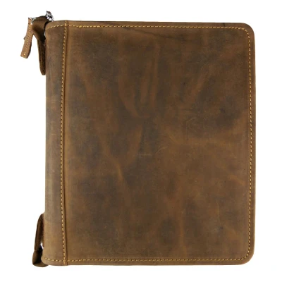 Afbeelding van GreenBurry Lederen A5 Agenda Vintage met jaarinhoud 2023 en alvast 2024!!