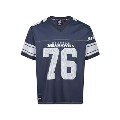 Afbeelding van Recovered Seattle Seahawks Navy NFL Oversized Jersey Trikot Mesh Relaxed Top 3XL