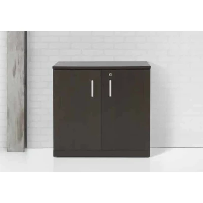 Afbeelding van Modulaire draaideurkast hout laag Chief 85x90cm Donker Eiken