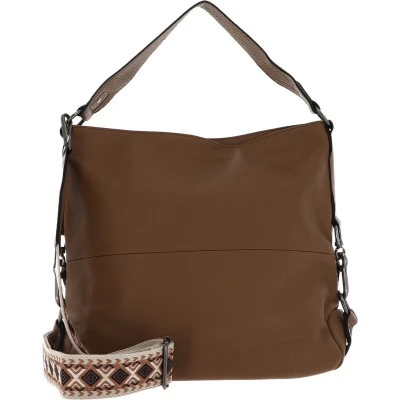 Afbeelding van FREDsBRUDER Leren Schoudertas Sha Na Hobo Bag II Iced Coffee Bruine