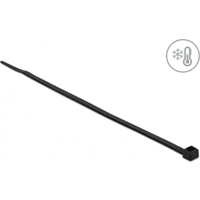 Afbeelding van Tie wraps 200 x 4,8mm / zwart koudebestendig en UV resistent (100 stuks)