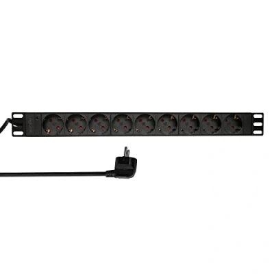 Afbeelding van LogiLink PDU9C03 9AC uitgang(en) 230V 2m Zwart Overspanningsbeveiliging