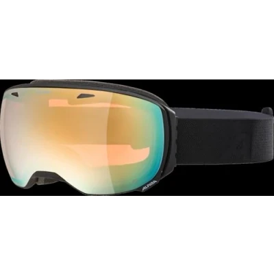 Afbeelding van ALPINA BIG HORN Q skibril met gespiegelde, contrastversterkende en gepolariseerde 100% uv bescherming voor volwassenen, mat zwart, eenheidsmaat