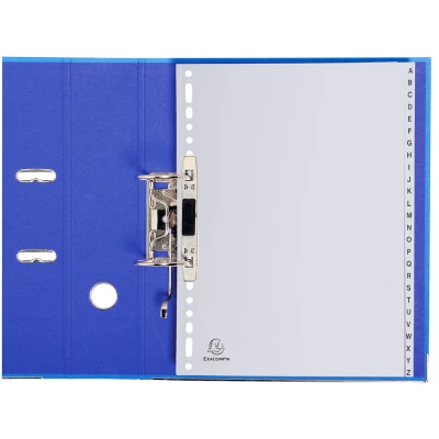 Afbeelding van EXACOMPTA kunststof register, blanco, A4 breedte, 12
