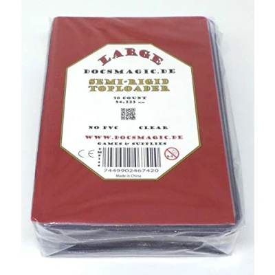 Afbeelding van Docsmagic.de 50 Semi Rigid Toploader Large Size
