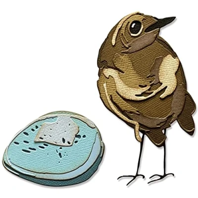 Afbeelding van Sizzix Thinlits Die Set 11PK Bird &amp; Egg Colorize van Tim Holtz, 665857