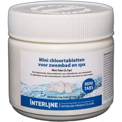 Afbeelding van Interline Mini Quick chloortabletten 2,7 gr, 180 stuks
