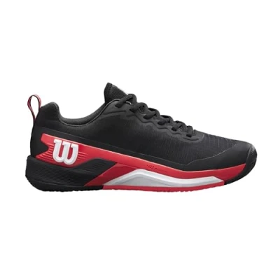 Afbeelding van Wilson Rush Pro 4.5 Clay (Black/Infrared/White) Schoenen Herenschoenen 44 2/3