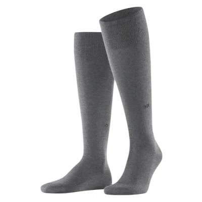 Afbeelding van Burlington Leeds M KH Kniekousen voor heren, katoen, wol, lang, effen, 1 paar, Grijs (Dark Grey 3070) nieuw milieuvriendelijk, 40 46, 46 EU