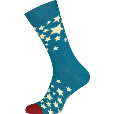 Afbeelding van Happy Socks Sokken Blauw Stars STS01/6700 Maat 41 46