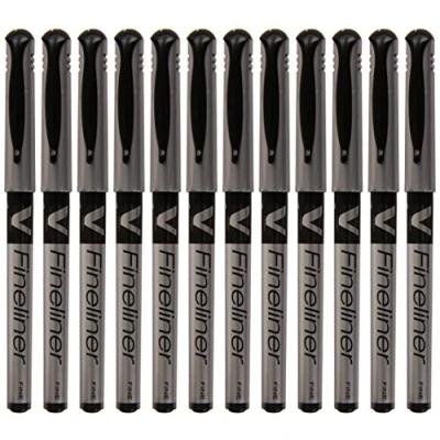 Afbeelding van Pilot Fineliner V 4190 0,5 mm, zwart (pak 12 stuks)