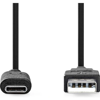 Afbeelding van USB A naar C kabel 1 meter 3.1 (100% koper, Zwart)