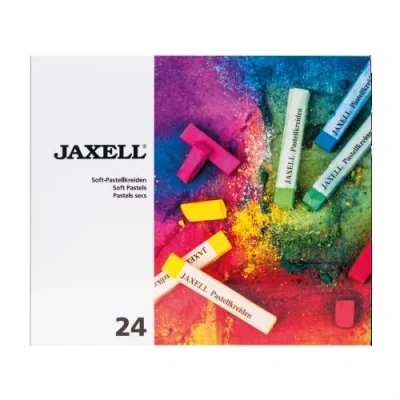 Afbeelding van Honsell 47651 Jaxell Pastelkrijt, vierkante vorm, set van 24, voor vlak en nauwkeurig werken, rijke, lichtechte kleuren, ideaal kunstenaars, hobbyschilders, kinderen, school, kunstonderwijs