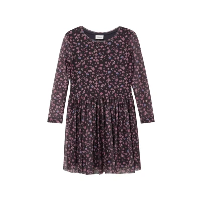 Afbeelding van s.Oliver Jurk lichtbeige / azuur antraciet pink