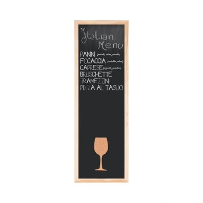 Afbeelding van Bi Office, Combi Memo en Blackboard Back2Chalk Vino, krijtbord met grenen frame, 20x60cm
