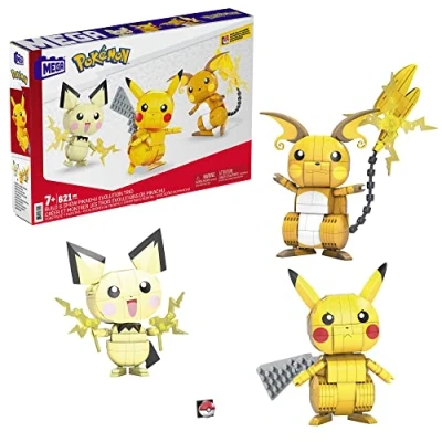 Afbeelding van Mega Construx Pokémon Pikachu Evolution bouwset 622 bouwstenen