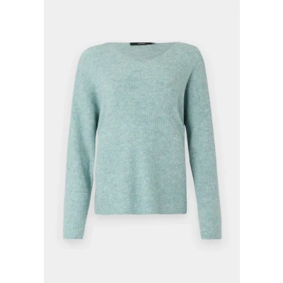 Afbeelding van Vero Moda Vmcrewlefile V NECK Trui, Dames, Maat: XS, Gray mist