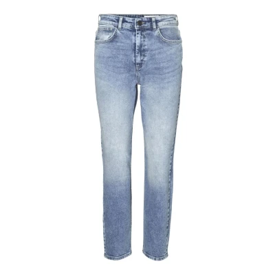 Afbeelding van Noisy May Broek Moni High Waist Light Blue Denim