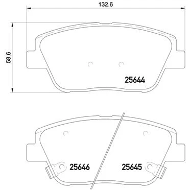 Afbeelding van Brembo Remblokset P 30 066