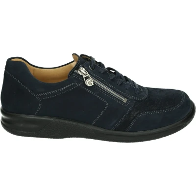 Afbeelding van Ganter 256782 KURT Vrije tijdsschoenenHeren veterschoenHeren sneakersCasual Kleur: Blauw Maat: 43.5
