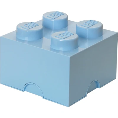Afbeelding van Opbergbox Lego Brick 4 Licht Blauw