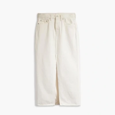 Afbeelding van Levi&#039;s Ankle Column Skirt Jeansrok, Dames, Maat: 28, Snowing in la
